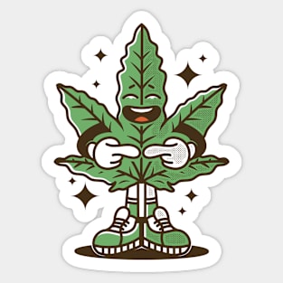 Shy Weed Sticker